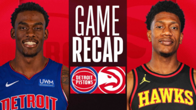 Detroit pistons vs atlanta hawks match player stats​